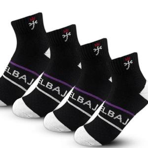 골프양말 여자골프 까스텔바작 단목 (블랙) 4켤레