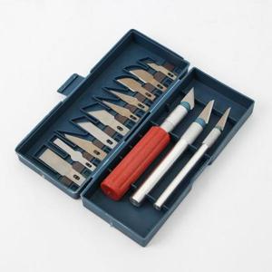 정밀조각칼 조각기 칼날 교체형 조각도 정밀공예용 13p 세트