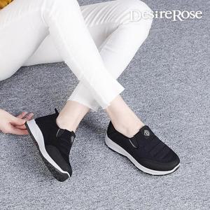 [디자이어로즈][디자이어로즈] 여성 베이직 기모 콤비 슬립온 2.