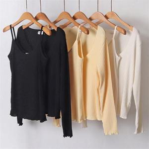 [강물처럼]빅사이즈사랑해요 D114L103 상큼U넥니트골지세트 DL (