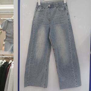 [에꼴리에][모다부평]사이드 절개 워싱 블루진/26B0256BL_BP_BP