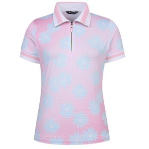 [레노마골프]여성 플라워 패턴 카라 반팔 티셔츠 RWTPM6122-403_