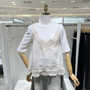 [밸리걸] 크로세 배색 뷔스티에 탑 867470