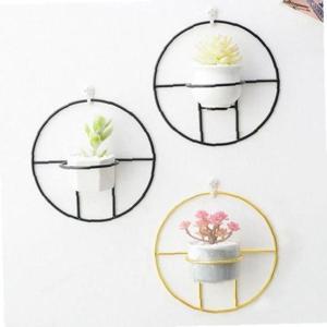 철제링 와이어 미니 다육이 도기 화분 셋트 19cm