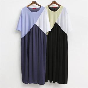 [강물처럼]빅사이즈사랑해요 E012L103 미니트리플A롱원피스 GR (