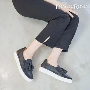 [디자이어로즈][디자이어로즈] 여자 심플 태슬 슬립온 로퍼 3cm