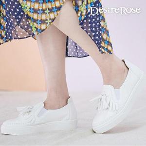 [디자이어로즈][디자이어로즈] 여성 슬립온 태슬 레더 로퍼 3cm