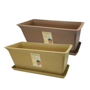 웰빙 직사각 플라스틱화분 화분받침 소1호