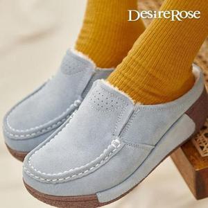 [디자이어로즈][디자이어로즈] 여성 퍼안감 밴딩 뮬 블로퍼 5cm