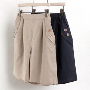 [강물처럼]빅사이즈사랑해요 0300RL103 마 단추 5부 반바지 WW (