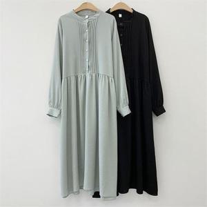 [강물처럼]빅사이즈사랑해요 C803L103 헨리핀턱벨티드원피스 TG