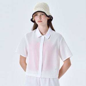 휠라 여성 시어서커 세미크롭 자켓 FS2JKG2451F_OWH