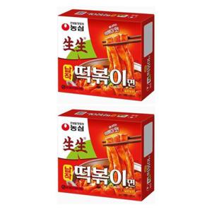 생생우동합작 농심 생생 납작떡볶이면258gX2팩