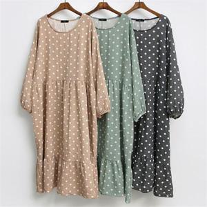 [강물처럼]빅사이즈사랑해요 C736L102 내추럴미니도트원피스 GR