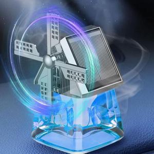 차량아로마방향제 차량용 풍차 하우스 태양열 회전 방향제 D24