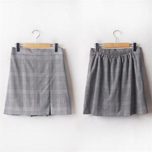 [강물처럼]빅사이즈 102 밴딩스판체크치마바지 DLTB828 (6541136