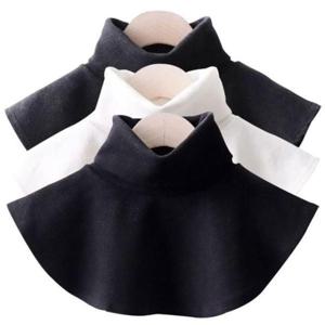 빅사이즈 베이직 페이크 스판 목 폴라 3751