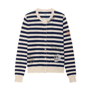 자딕앤볼테르 스웨터 KWCA01683 MARIN BLUE NEUTRALS