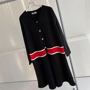 [강물처럼]빅사이즈사랑해요 C580L101 띠아모배색니트원피스 BS