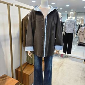 [앤클라인]후드배색점퍼AX6I1JP7460-49_DG