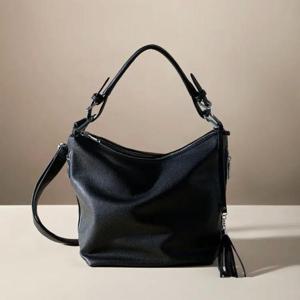 지센 HC41 타슬장식 빅 숄더 호보백 LAABP301BK