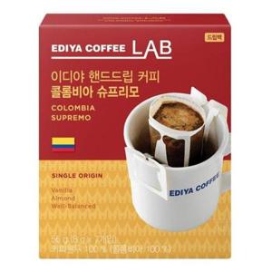 차류 이디야 핸드드립 커피 콜롬비아슈프리모 8gx7T