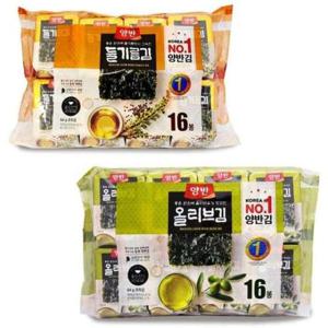 조미김 동원 양반김 16봉 들기름김 올리브김 넘버원 김