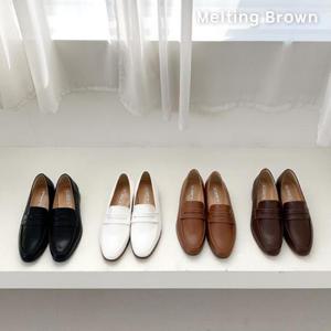 [로즈블로썸][멜팅브라운] 여성 페니로퍼 모던 캐주얼 단화 3cm