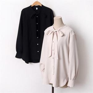 [강물처럼]빅사이즈 101 커프무드쉬폰블라우스 DPEB709 (6469291