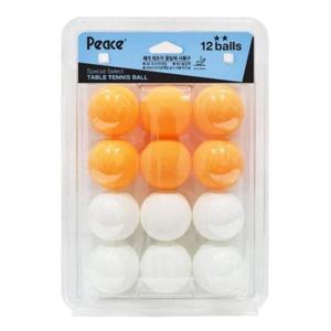 레저용품 탁구공 2성 12입 혼합(12입)