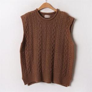 [강물처럼]아이우먼 꽈베기박시니트조끼 RMB707M001 빅사이즈 (6