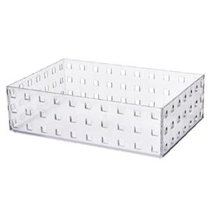 적층가능 반투명 사각수납함 210x140