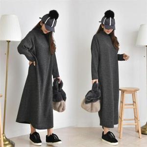 [강물처럼]위쉬몰 LD 루빈골지폴라롱원피스(C377H001) 빅사이즈