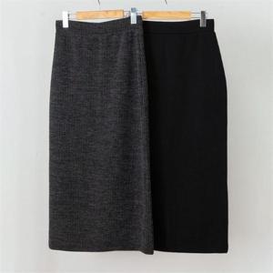 [강물처럼]빅사이즈사랑해요 C373L001 골지트임니트롱스커트 LD