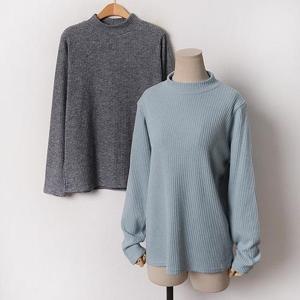 [강물처럼]빅사이즈 012 로즈골지반하이넥니트 DAYB657 (6432615