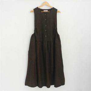 [강물처럼]아이우먼 빈티지롱조끼원피스 TGC321M012 빅사이즈 (6