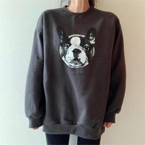 [강물처럼]아이우먼 도그라운드넥맨투맨 TGC213M012 빅사이즈 (6