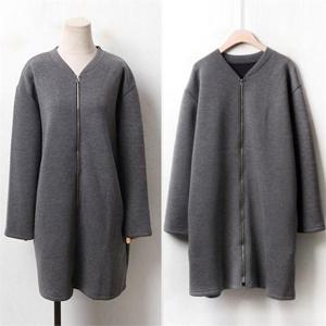 [강물처럼]빅사이즈사랑해요 3330L012 네오 박시 스판 집업 자켓