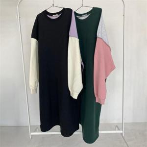 [강물처럼]빅사이즈사랑해요 C170L012 인버스봉제기모원피스 SF