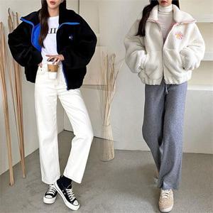 [강물처럼]위쉬몰 PO 데이지양털하이넥집업(C168H012) 빅사이즈