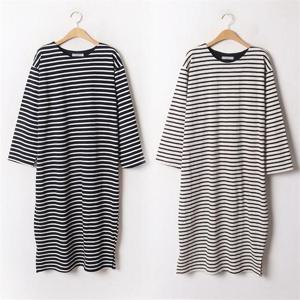 [강물처럼]위쉬몰 LY 럭키줄지트임롱원피스(B580H012) 빅사이즈