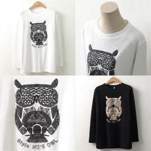 [강물처럼]위쉬몰 MN 에스닉부엉이긴팔티(6842H012) 빅사이즈 (6