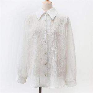 [강물처럼]아이우먼 팝콘시스루블라우스 WBC146M012 빅사이즈 (6