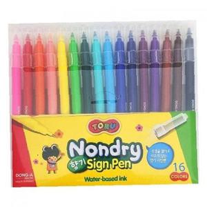 동아 토루 논드라이 향기싸인펜 16색 (1개)