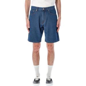오베이 데님 숏팬츠 172100110 STW BLUE STONE WASH