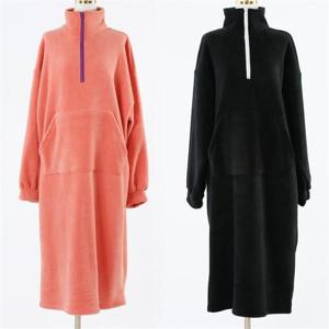 [강물처럼]위쉬몰 CM 배색반집업덤블원피스(C154H012) 빅사이즈