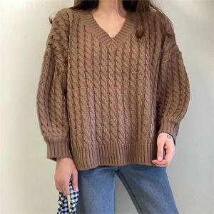 [강물처럼]빅사이즈 010 꼬임브이가오리핏니트 DTGB168 (6348183