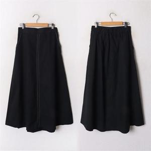 [강물처럼]빅사이즈 010 배색차일드롱A스커트 DGYB329 (6348128A