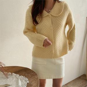 [강물처럼]빅사이즈 010 헤링패턴플랫가디건 DILB188 (6348121A)