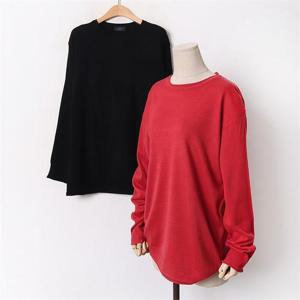 [강물처럼]빅사이즈 010 깔끔세미홀가긴팔니트 DAPB346 (6348101